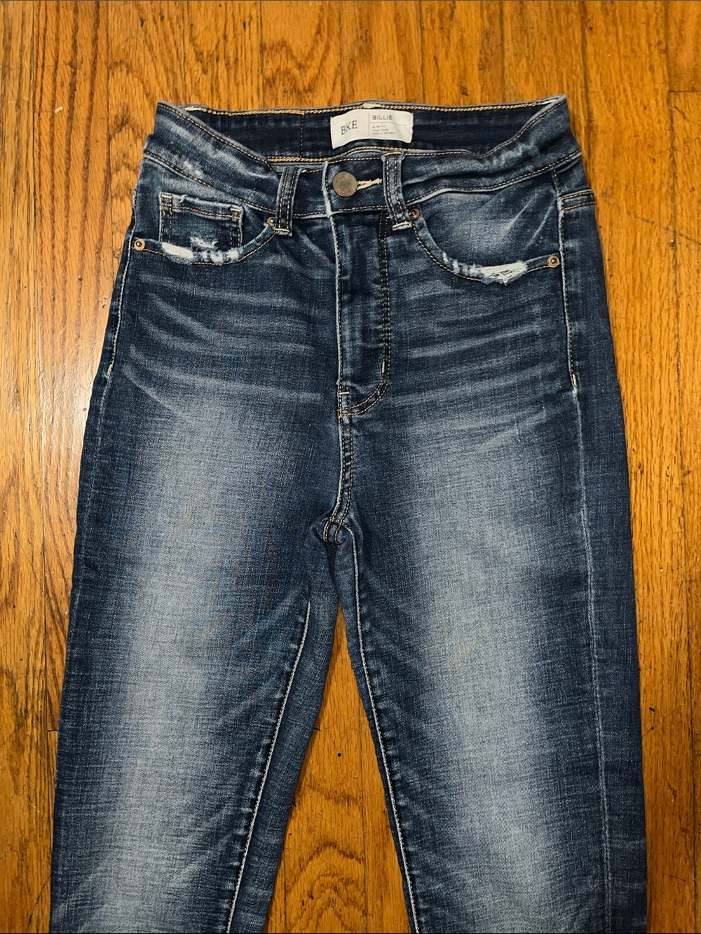 BKE Billie Slim Fit High-Rise Ankle Skinny Denim Jeans - Blue Size 24 - Picture 3 of 11